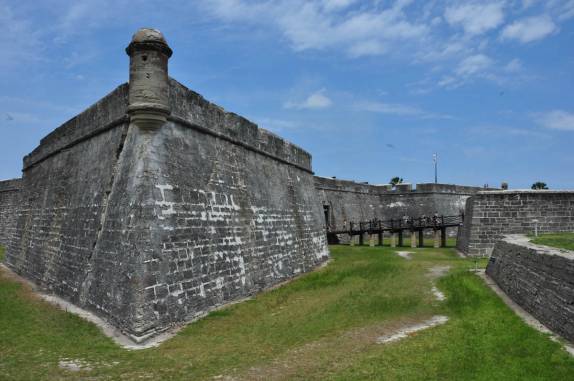 O Forte de San Marcos, na cidade de St Augustine, na Flórida - EUA
